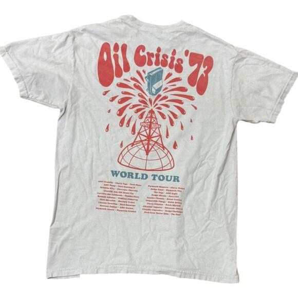 Other - Donut Media Oil Crisis ’73 World Tour Graphic Tee White Size M